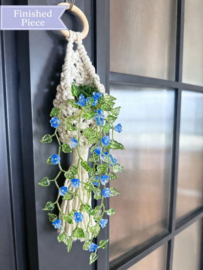 Flower Vine Beaded Wall Hanging — Finished Piece