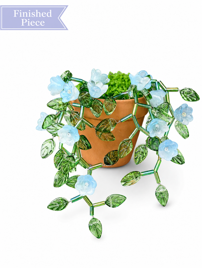 Beaded Plant Fridge Magnet — Finished Piece