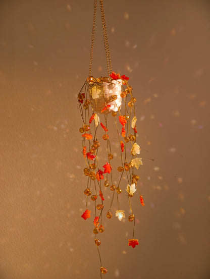 Autumn Beaded Hanging Plant Suncatcher
