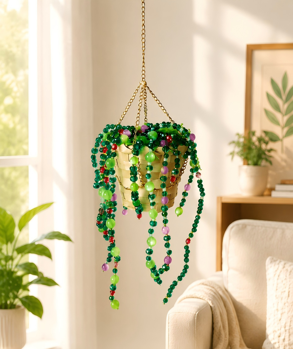 Color Pop Beaded Plant DIY Kit — Mixed Glass Beads