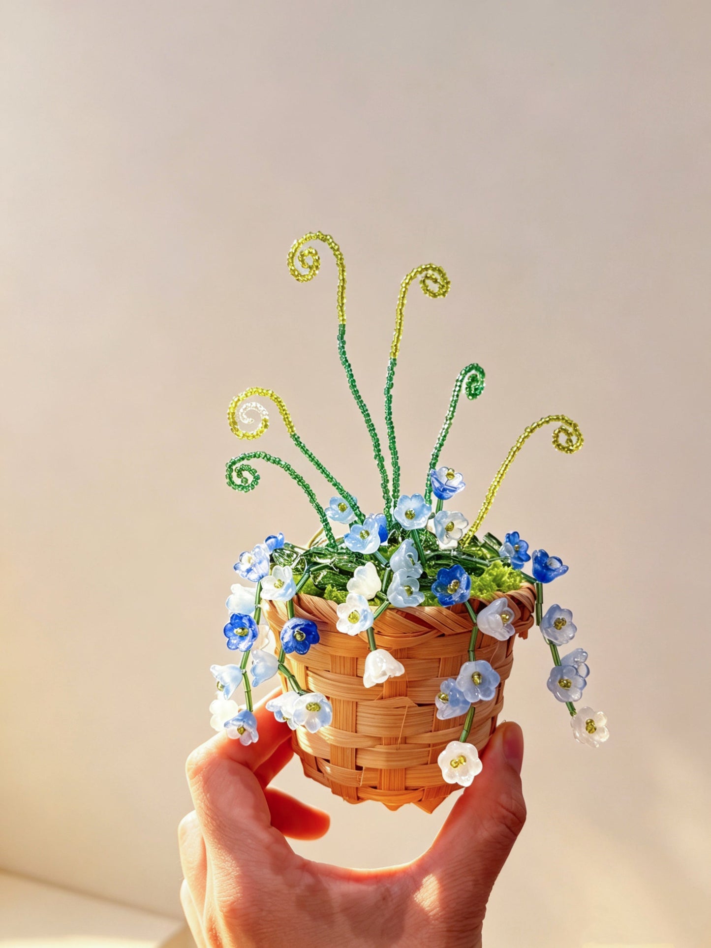 Bluebell Beaded Plant DIY Kit — Basket Style