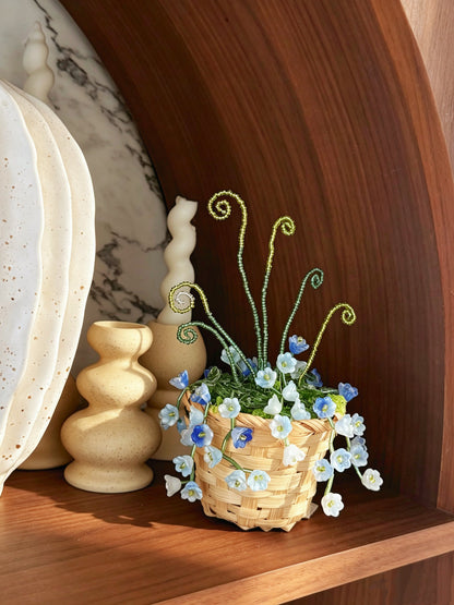 Bluebell Beaded Plant DIY Kit — Basket Style