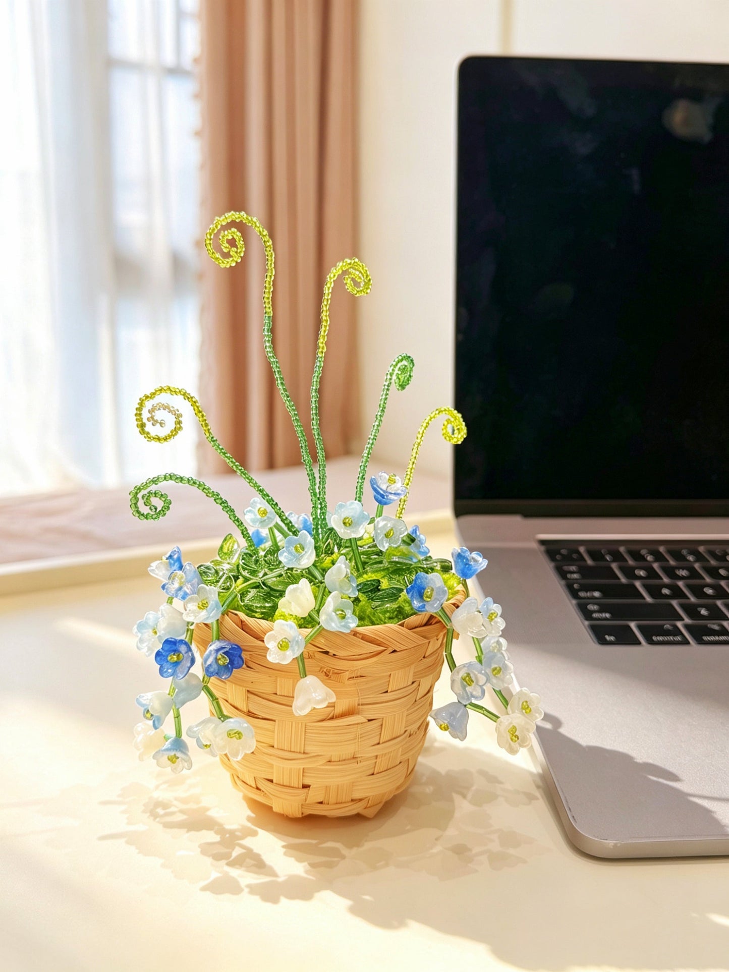 Bluebell Beaded Plant DIY Kit — Basket Style
