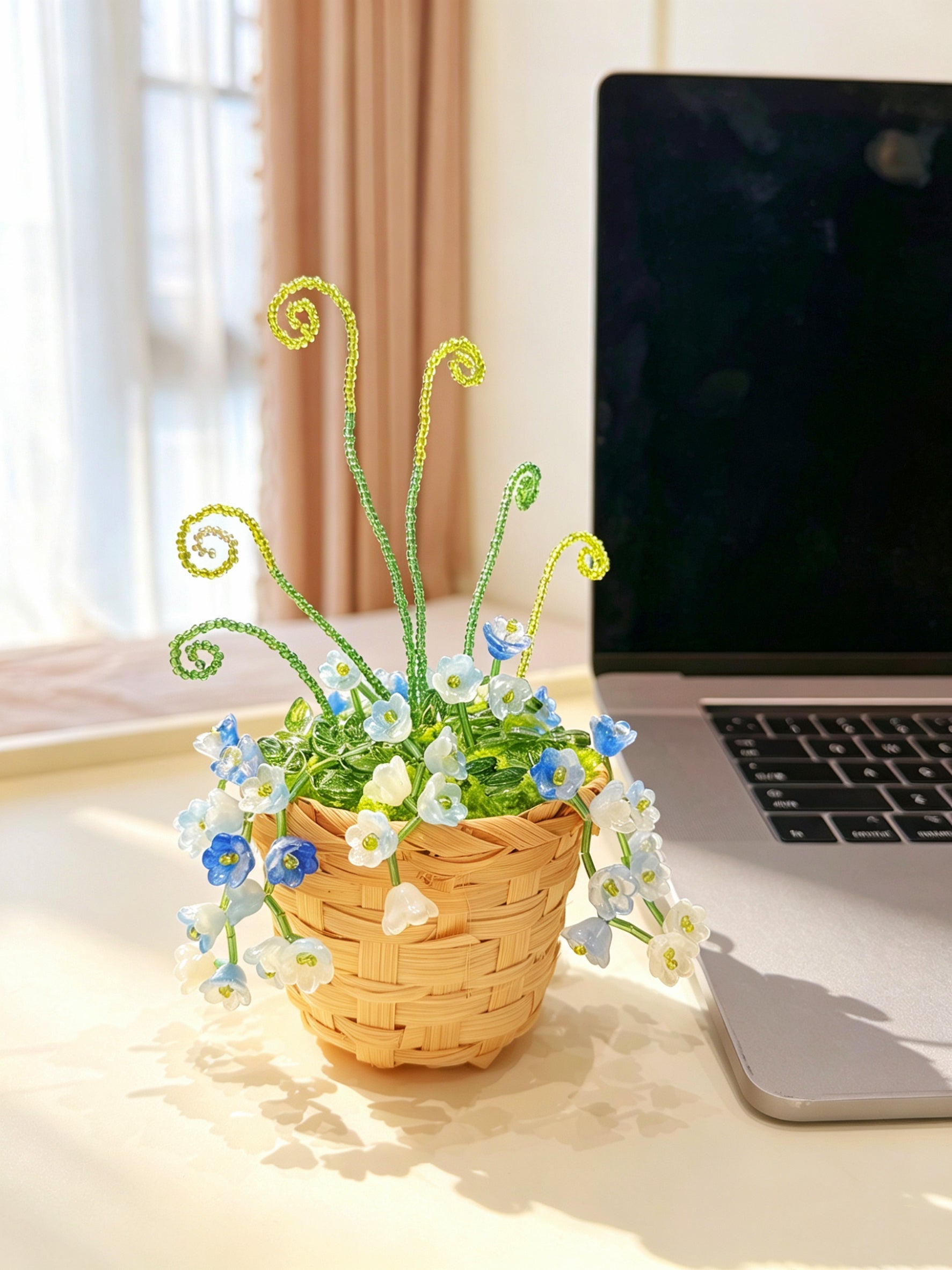 Bluebell Beaded Plant DIY Kit — Basket Style