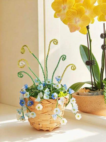 Bluebell Beaded Plant DIY Kit — Basket Style