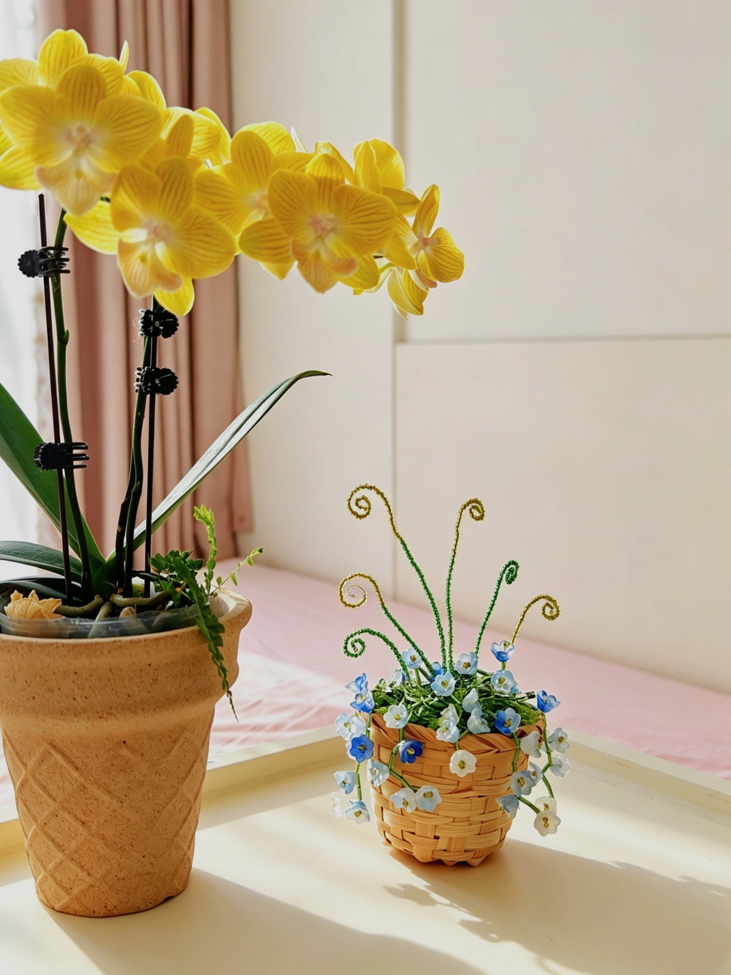 Bluebell Beaded Plant DIY Kit — Basket Style