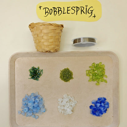 Bluebell Beaded Plant DIY Kit — Basket Style