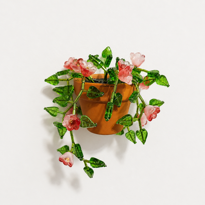 Beaded Plant Fridge Magnet — DIY Kit or Finished Piece