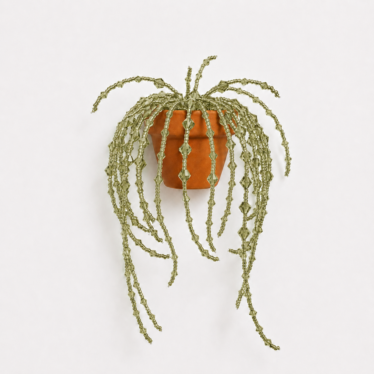 Beaded Plant Fridge Magnet — DIY Kit or Finished Piece