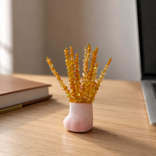Golden Harvest Wheat Beaded Plant