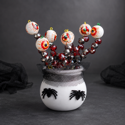 Halloween Eyeball Beaded Plant