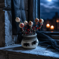 Halloween Eyeball Beaded Plant