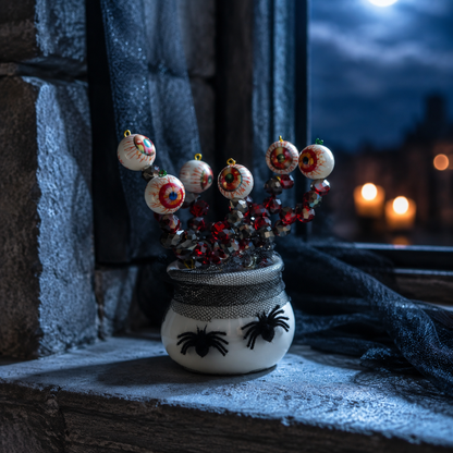 Halloween Eyeball Beaded Plant
