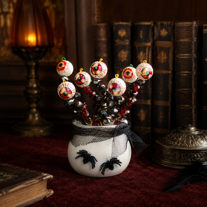 Halloween Eyeball Beaded Plant