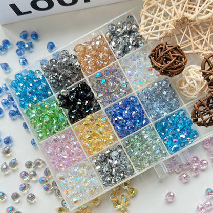 8mm Faceted K9 Glass Teardrop Beads — 90-Piece Refill — color 1