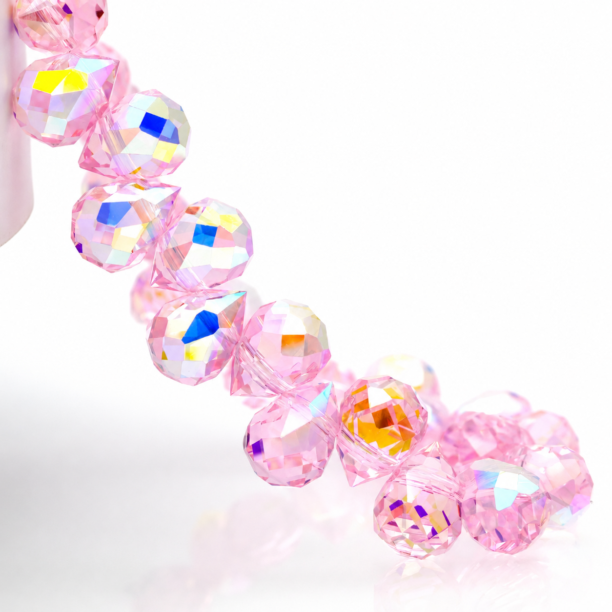 8mm Faceted K9 Glass Teardrop Beads — 90-Piece Refill — color 10
