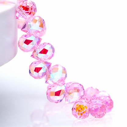 8mm Faceted K9 Glass Teardrop Beads — 90-Piece Refill — color 11