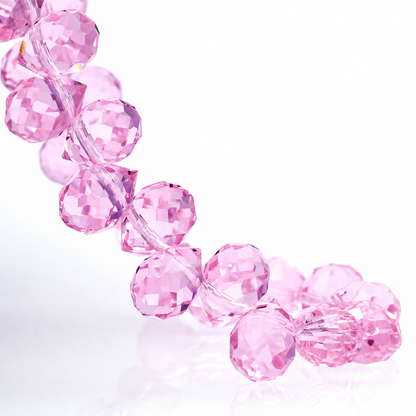 8mm Faceted K9 Glass Teardrop Beads — 90-Piece Refill — color 12
