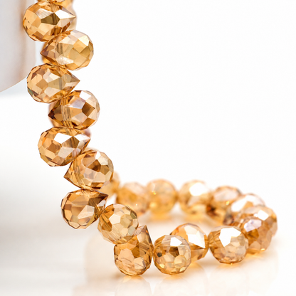 8mm Faceted K9 Glass Teardrop Beads — 90-Piece Refill — color 29