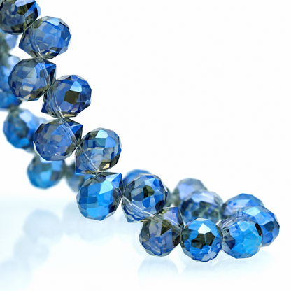 8mm Faceted K9 Glass Teardrop Beads — 90-Piece Refill — color 33
