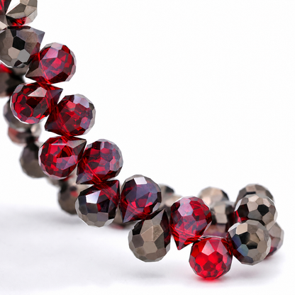 8mm Faceted K9 Glass Teardrop Beads — 90-Piece Refill — color 39