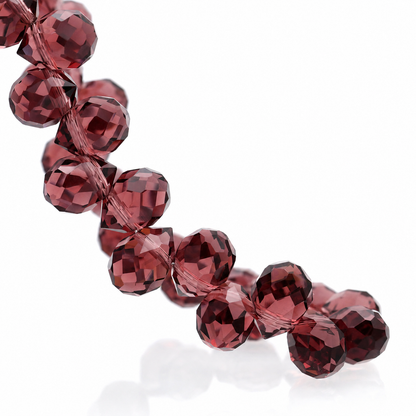 8mm Faceted K9 Glass Teardrop Beads — 90-Piece Refill — color 72