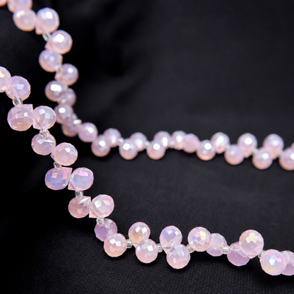 8mm Faceted K9 Glass Teardrop Beads — 90-Piece Refill — color 78