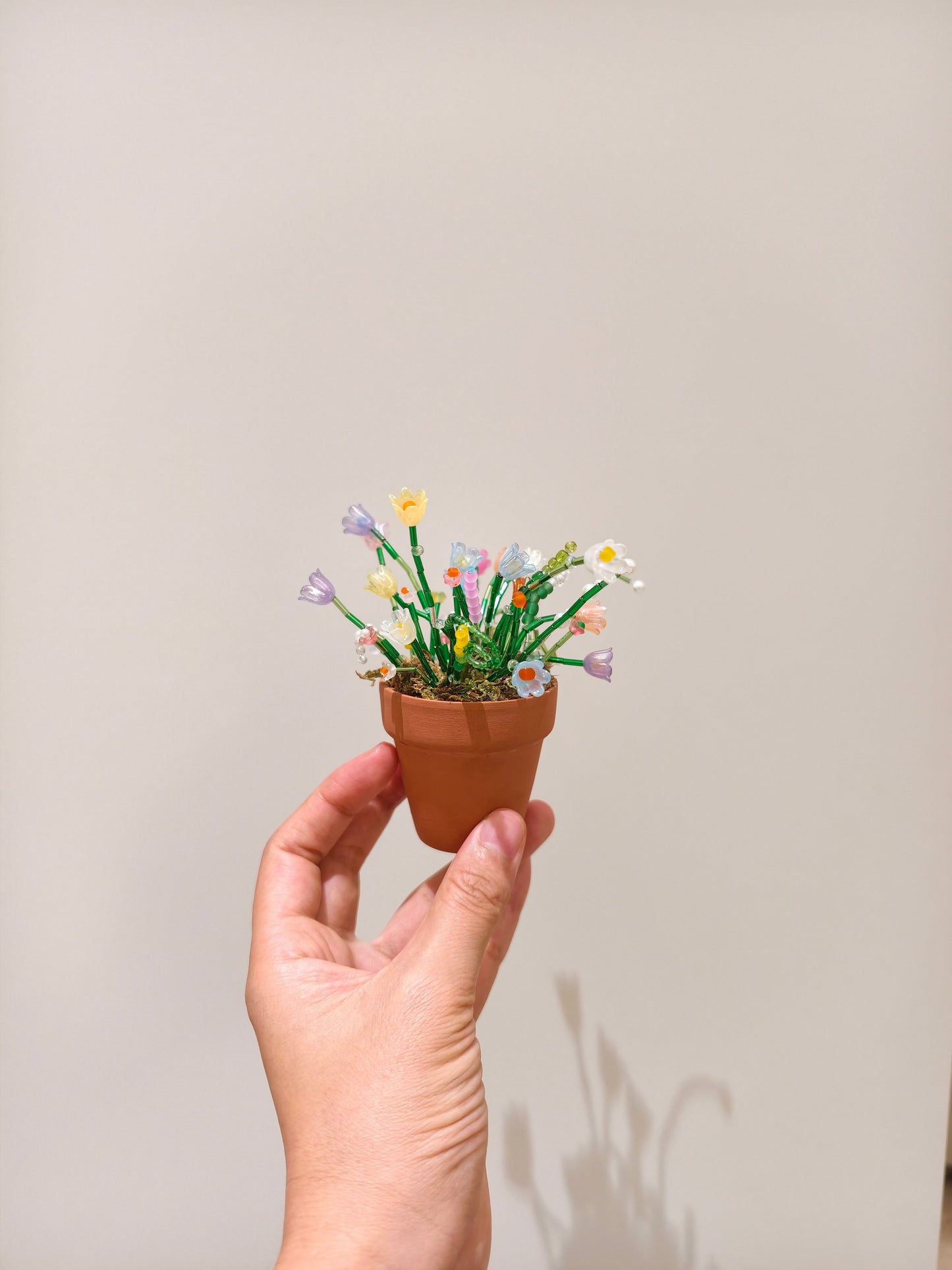 Mini Beaded Flower Pot DIY Kit