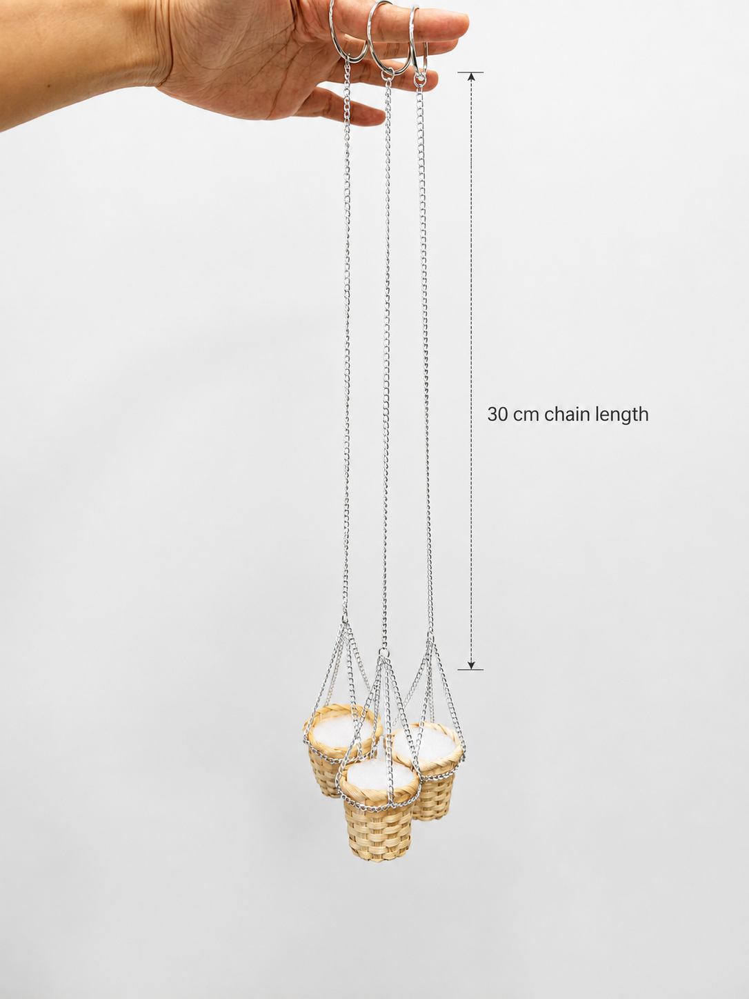 Mini Hanging Basket Base Kit — Set of 3