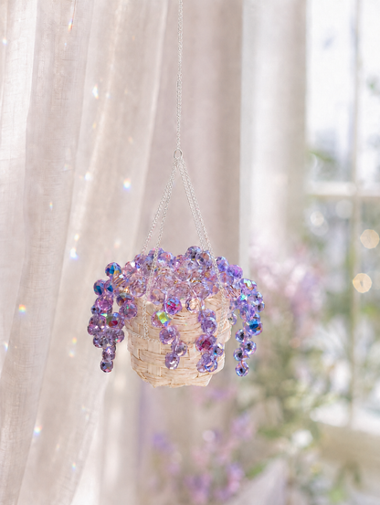 Mini Purple Mermaid Tears Car Charm Beaded Plant DIY Kit
