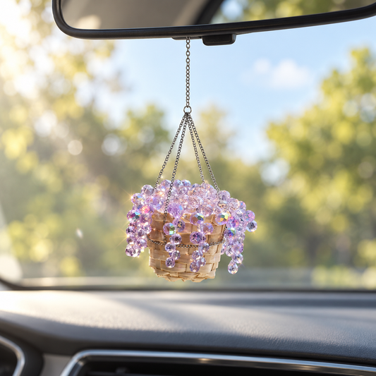 Mini Purple Mermaid’s Tears Car Charm