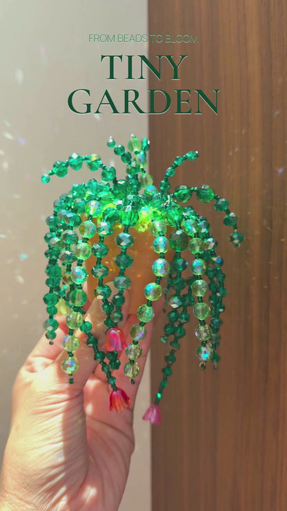 Enchanted Garden Beaded Plant Suncatcher