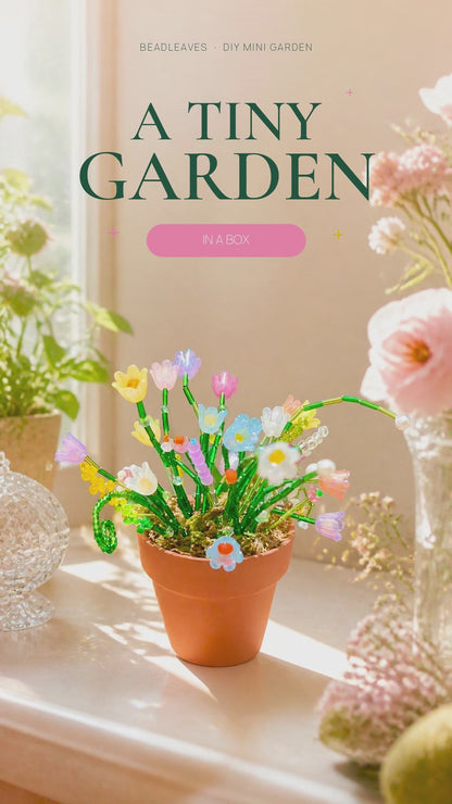 Mini Beaded Flower Pot DIY Kit