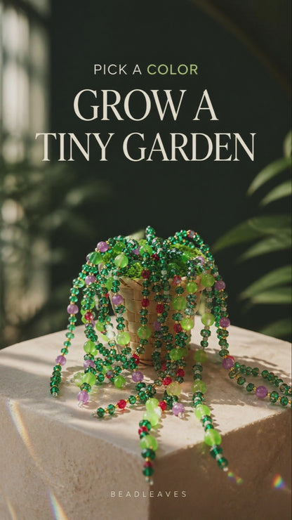 Color Pop Beaded Plant DIY Kit — Mixed Glass Beads