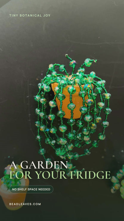 Beaded Plant Fridge Magnet